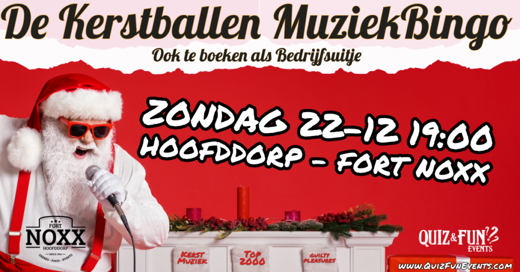 Kerstballen muziekbingo