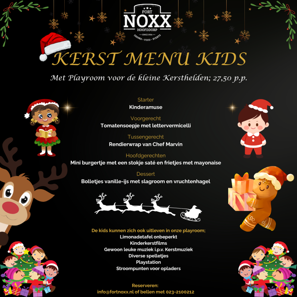 Kerstmenu kids 2025